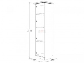 Шкаф 1-но дверный для белья Ольга-1Н в Нижнем Тагиле - nizhnij-tagil.mebel-e96.ru