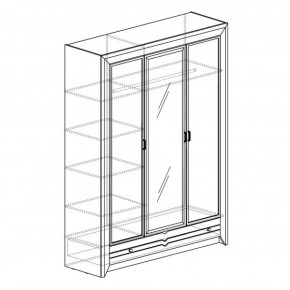 Шкаф 3-дверный Фьорд 150 (Яна) в Нижнем Тагиле - nizhnij-tagil.mebel-e96.ru