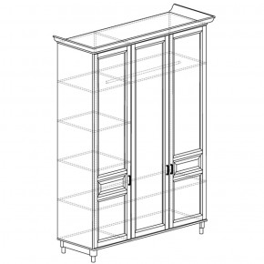 Шкаф 3-дверный Прованс 404 (Яна) в Нижнем Тагиле - nizhnij-tagil.mebel-e96.ru