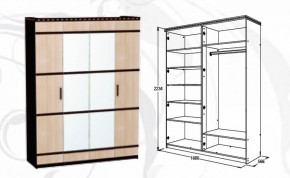 Шкаф 1680 мм 4-х дверный Ольга-13 в Нижнем Тагиле - nizhnij-tagil.mebel-e96.ru