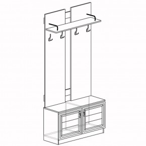 Шкаф для одежды открытый Лира 58 (Яна) в Нижнем Тагиле - nizhnij-tagil.mebel-e96.ru