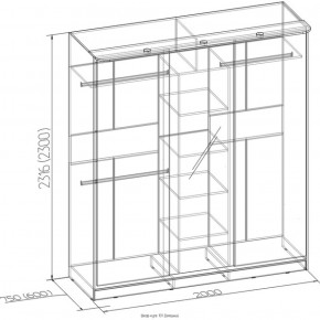 Шкаф-купе Домашний 2000 с зеркалом в Нижнем Тагиле - nizhnij-tagil.mebel-e96.ru