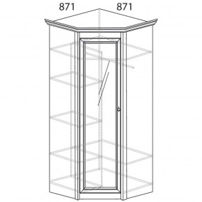 Шкаф угловой Флоренция 641 (Яна) в Нижнем Тагиле - nizhnij-tagil.mebel-e96.ru