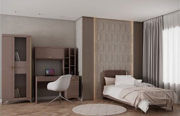 Кровать Сиде 900 мм Мокко (рогожка) (СБК) в Нижнем Тагиле - nizhnij-tagil.mebel-e96.ru