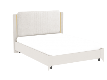 Кровать двуспальная Сиде Белый (СБК) в Нижнем Тагиле - nizhnij-tagil.mebel-e96.ru