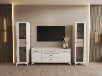 Стенка Сиде Белая (СБК) в Нижнем Тагиле - nizhnij-tagil.mebel-e96.ru