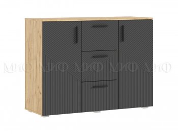 Комод Сильвия, крафт/графит (Миф) в Нижнем Тагиле - nizhnij-tagil.mebel-e96.ru