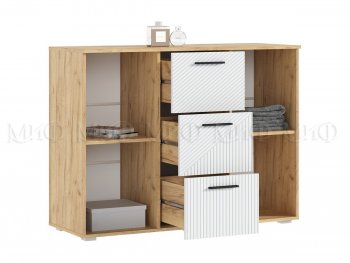 Комод Сильвия, крафт/белый (Миф) в Нижнем Тагиле - nizhnij-tagil.mebel-e96.ru