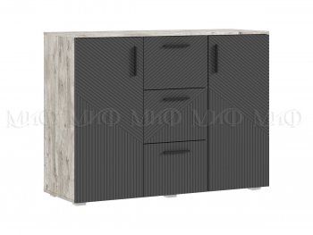 Комод Сильвия, дуб юкон/графит (Миф) в Нижнем Тагиле - nizhnij-tagil.mebel-e96.ru