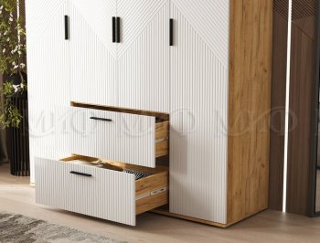 Шкаф 1600 мм Сильвия, крафт/белый (Миф) в Нижнем Тагиле - nizhnij-tagil.mebel-e96.ru