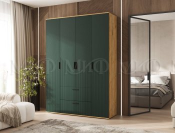 Шкаф 1600 мм Сильвия, крафт/грин (Миф) в Нижнем Тагиле - nizhnij-tagil.mebel-e96.ru