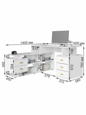 Стол компьютерный СК-8 (ВНК) в Нижнем Тагиле - nizhnij-tagil.mebel-e96.ru