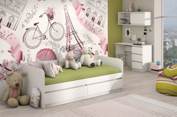 Кровать Соната 900 белый (Зарон) в Нижнем Тагиле - nizhnij-tagil.mebel-e96.ru