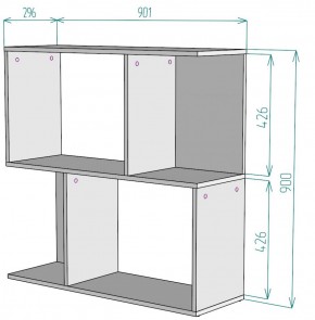 Стеллаж S35 (Белый) в Нижнем Тагиле - nizhnij-tagil.mebel-e96.ru