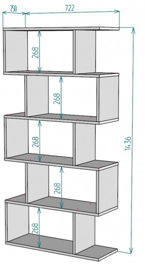 Стеллаж S58 (Белый) в Нижнем Тагиле - nizhnij-tagil.mebel-e96.ru