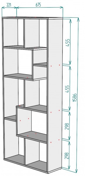 Стеллаж S8 (Белый) в Нижнем Тагиле - nizhnij-tagil.mebel-e96.ru