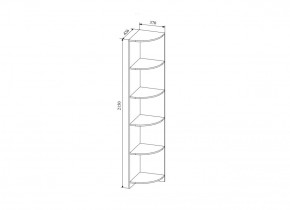 Стеллаж угловой  Сканди, СДУ370.1 (ДСВ) в Нижнем Тагиле - nizhnij-tagil.mebel-e96.ru