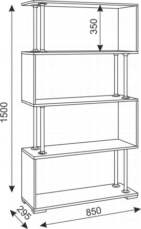 Стеллаж Зигзаг-2 (Риннер) в Нижнем Тагиле - nizhnij-tagil.mebel-e96.ru