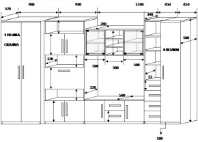 Стенка Вега 2 в Нижнем Тагиле - nizhnij-tagil.mebel-e96.ru