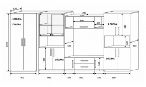 Стенка Вега 4 в Нижнем Тагиле - nizhnij-tagil.mebel-e96.ru