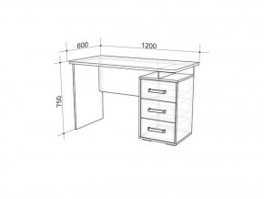 Стол компьютерный Лайт-2 (1200) в Нижнем Тагиле - nizhnij-tagil.mebel-e96.ru