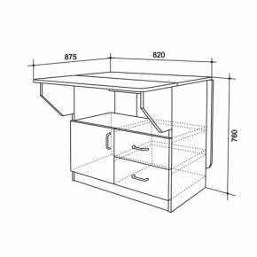 Стол-тумба (Мебельсон) в Нижнем Тагиле - nizhnij-tagil.mebel-e96.ru