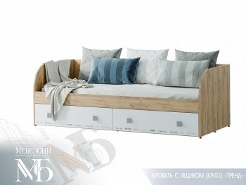 Кровать с ящиками Тренд LIGHT КР-01 (БТС) в Нижнем Тагиле - nizhnij-tagil.mebel-e96.ru | фото