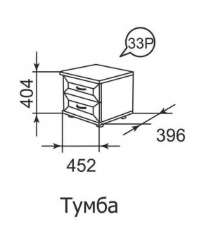 Тумба прикроватная Ника-Люкс 33 в Нижнем Тагиле - nizhnij-tagil.mebel-e96.ru