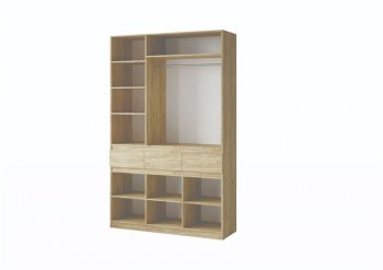 Шкаф 1500 мм Турин крафт/графит (ВВР) в Нижнем Тагиле - nizhnij-tagil.mebel-e96.ru