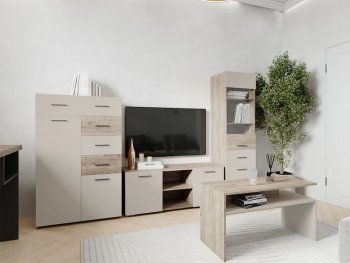 Комод Турин ЛДСП крафт серый/кашемир (ВВР) в Нижнем Тагиле - nizhnij-tagil.mebel-e96.ru