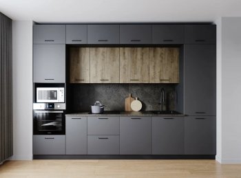 Кухонный гарнитур Умбра 3400 мм МДФ (Санвут) в Нижнем Тагиле - nizhnij-tagil.mebel-e96.ru