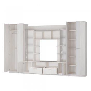 Стенка Венеция ясень белый (БТС) в Нижнем Тагиле - nizhnij-tagil.mebel-e96.ru