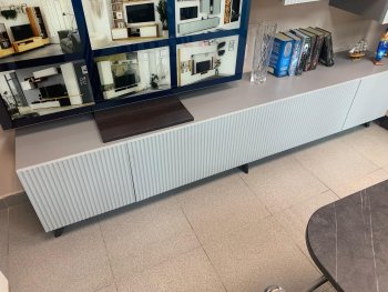 Стенка Сканди МДФ НМ-001 грин грей софт (Стиль) в Нижнем Тагиле - nizhnij-tagil.mebel-e96.ru