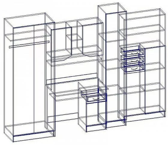 Стенка детская Юниор МДФ (Регион) в Нижнем Тагиле - nizhnij-tagil.mebel-e96.ru